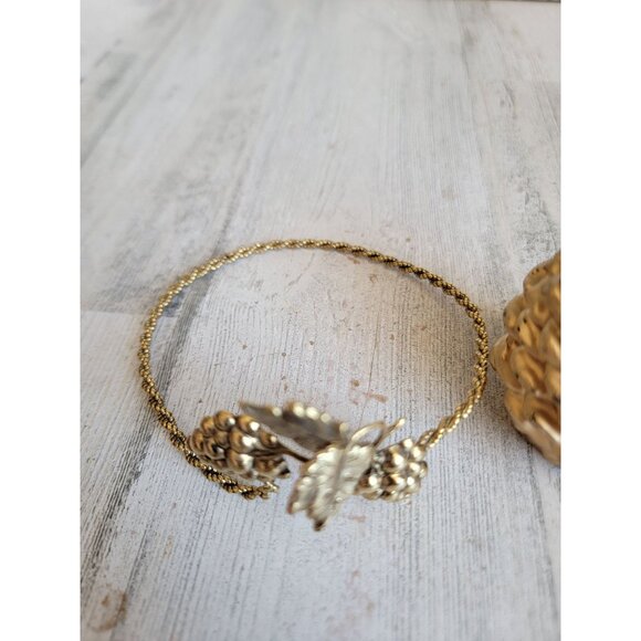 Pinecone Candle golden holder Xmas set unique decor - Picture 7 of 9